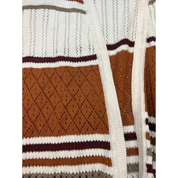 Identity Women's Long Open Front Knit Cardigan Sweater Size L - Picture 4 of 4